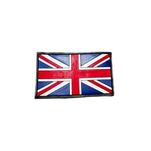 Plastové 3D patche Patch PVC 3D gumový - vlajka Velká Británie - BAREVNÁ