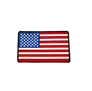 Plastové 3D patche Patch PVC 3D gumový - vlajka USA - BAREVNÁ