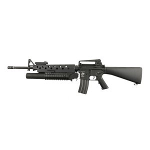 Specna Arms M16A3 + plynový granátomet M203 (SA-G02 ONE™) - černá