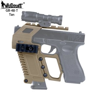 Wosport Taktický KIT GB-48 s RIS pro náhradní zásobník pro Glock 17/18/19 - pískový