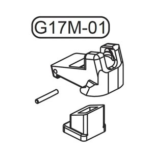 GHK Ústí pro zásobníky GHK Glock 17 s těsněním ( G17M-01 )