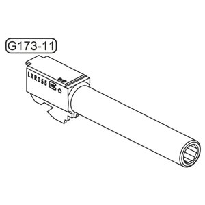 GHK Vnější hlaveň ocelová pro GHK Glock 17 ( G173-11 )