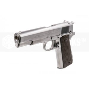 AW Custom Cybergun / WE Colt M1911A1, blowback, celokov - Stříbrný