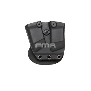 FMA FMA Kydex sumka na dva zásobníky do pistole - Černá