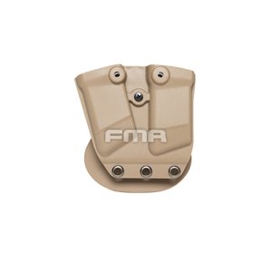 FMA FMA Kydex sumka na dva zásobníky do pistole - Písková