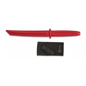 Originální výstroj K25 Nůž cvičný TANTO gumový s pouzdrem - červený