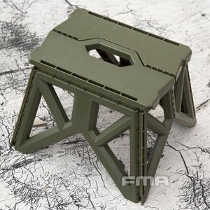 FMA FMA skládací plastová židle - military zelená
