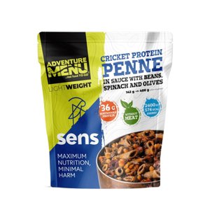 Adventure Menu Lightweight SENS Cvrččí proteinové penne v omáčce s fazolemi, špenátem a olivami 400g