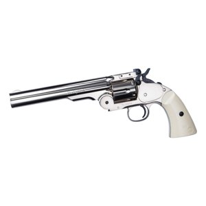 ASG Revolver Schofield 6", stříbrný & Ivory Grip