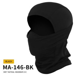 Wosport Kukla WST 2.0 s gumovou ochrannou maskou, černá