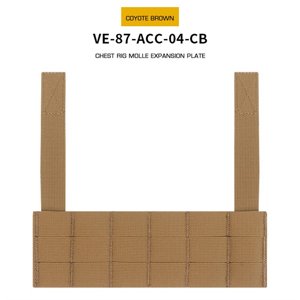 Wosport Chest Rig MOLLE Expansion panel - coyote