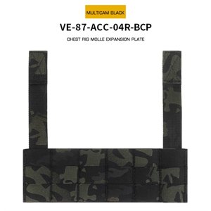 Wosport Chest Rig MOLLE Expansion panel - MC Black