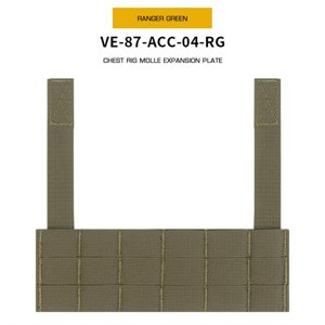 Wosport Chest Rig MOLLE Expansion panel - Ranger Green