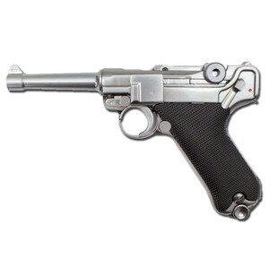 WE Luger P08 (4 Inch) - NIKL - stříbrná