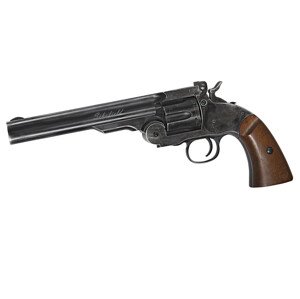 ASG Revolver Schofield 6", černý s ABS střenkami